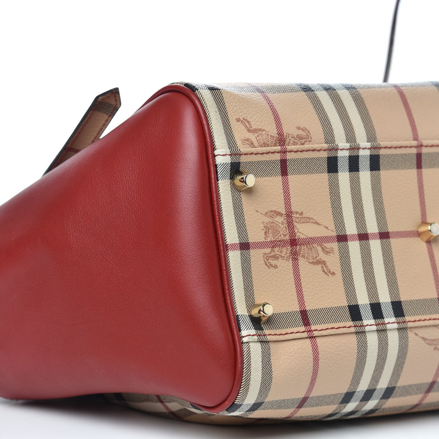 Haymarket Check Small Canterbury Tote Military Red