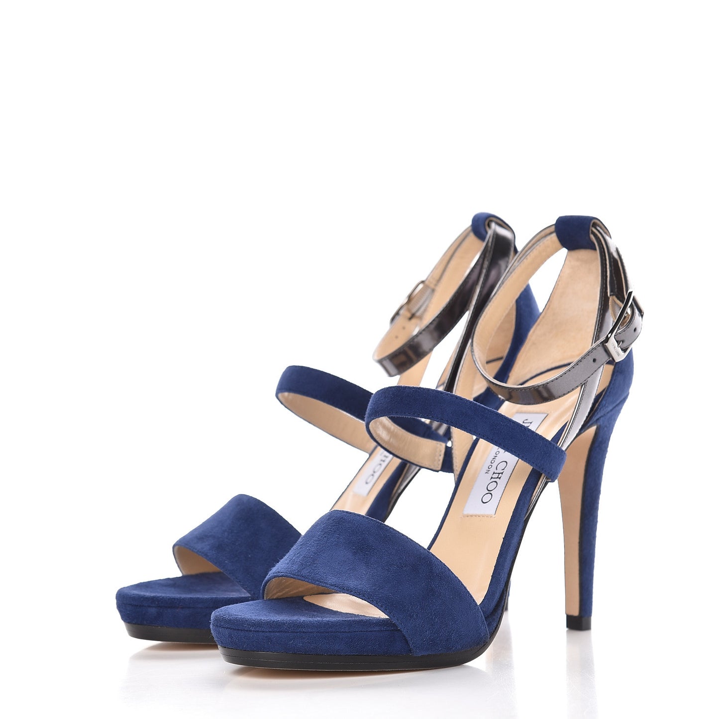 Suede Dose Sandals 38.5 Cosmo Asphalt