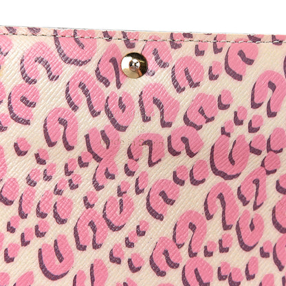 Louis Vuitton Monogram Leopard Sarah Wallet Blanc Corail 6 of 13