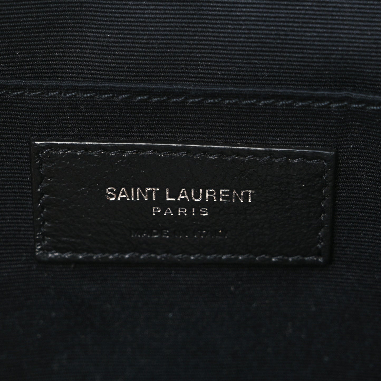 Lambskin Monogram Embossed Small Lou Camera Bag Black