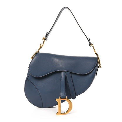 Christian Dior Calfskin Saddle Bag Sky Blue 1 of 10