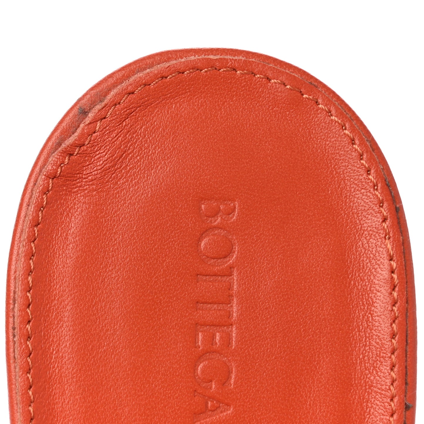 Nappa Maxi Intrecciato Lido Mule Sandals 39 Paprika