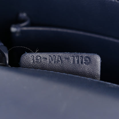 Christian Dior Ultra Matte Grained Calfskin 30 Montaigne Flap Bag Navy 7 of 12