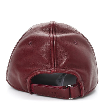 Gucci Nappa GG Baseball Hat M Burgundy 5 of 11