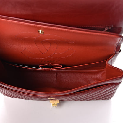 Chanel Aged Calfskin Chevron Quilted 2.55 Reissue 226 Flap Red 5 of 10