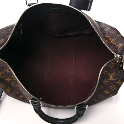 Louis Vuitton Monogram Macassar Keepall Bandouliere 45 5 of 16