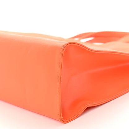 Telfar Vegan Leather Medium Shopping Bag Orange 9 of 10