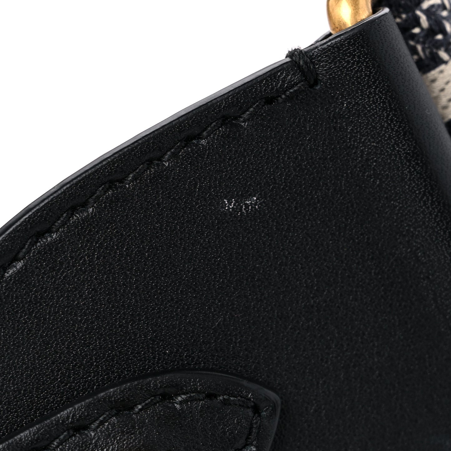 Canvas Embroidered Shoulder Strap Black