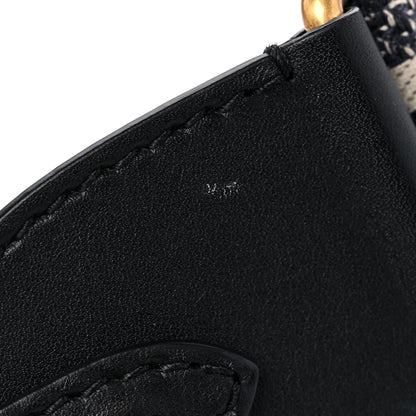 Christian Dior Canvas Embroidered Shoulder Strap Black 9 of 9