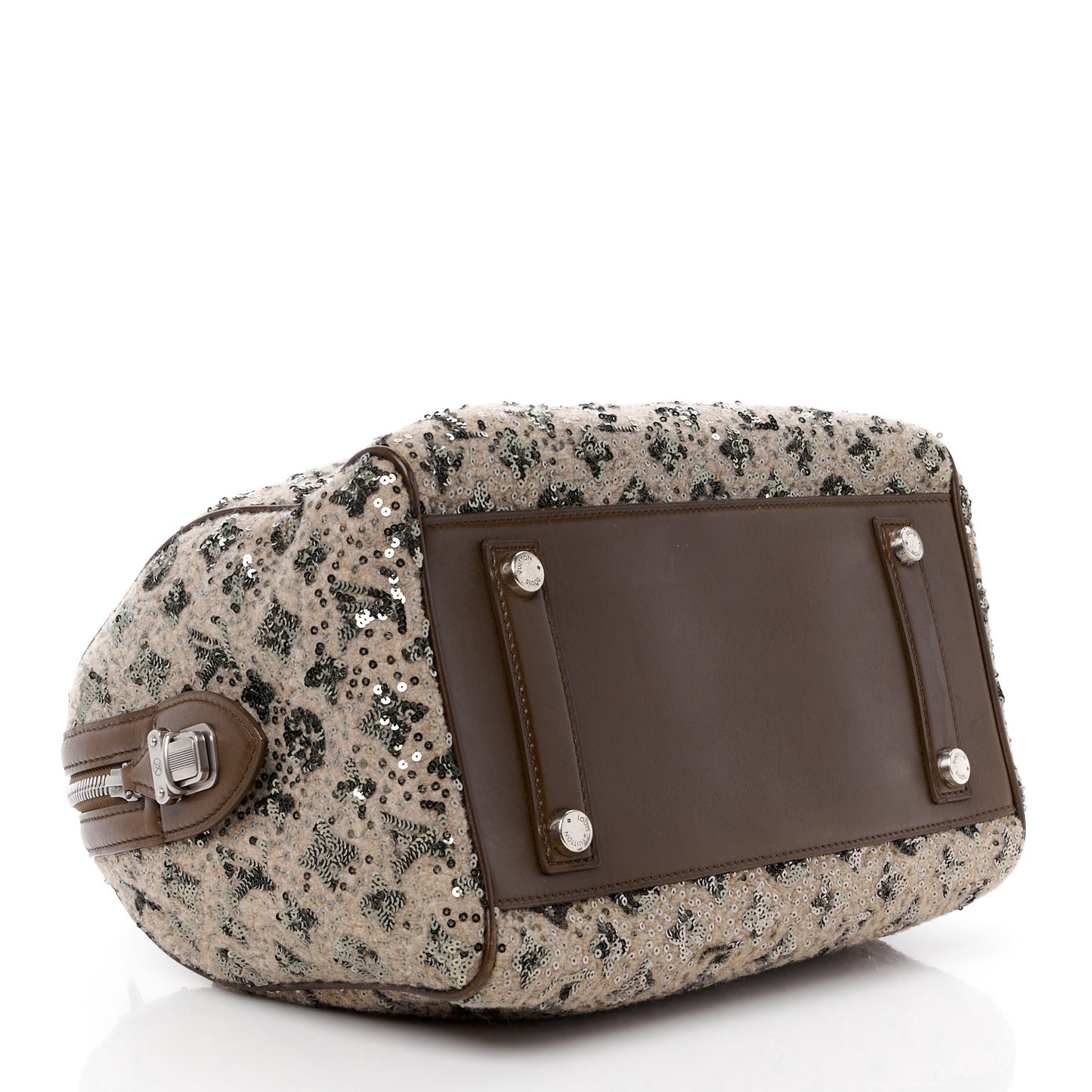 Sequin Monogram Sunshine Express Speedy Kaki