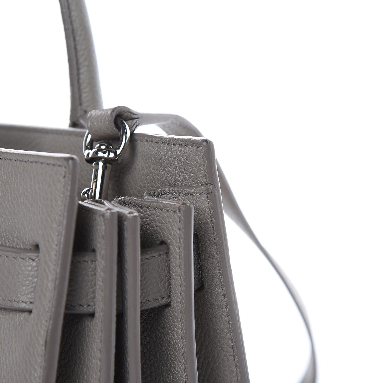 Saint Laurent Grained Calfskin Nano Sac De Jour Gray 13 of 13
