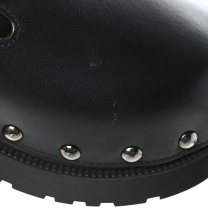 Christian Dior Calfskin Diorquake Buckled Lug Sole 15mm Clogs 38 Black 10 of 10