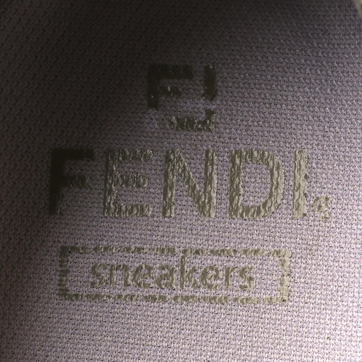 Fendi Woven Fabric FF Womens Domino Low Top Sneakers 39 White Beige 9 of 14