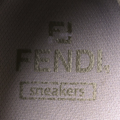 Fendi Woven Fabric FF Womens Domino Low Top Sneakers 39 White Beige 9 of 14