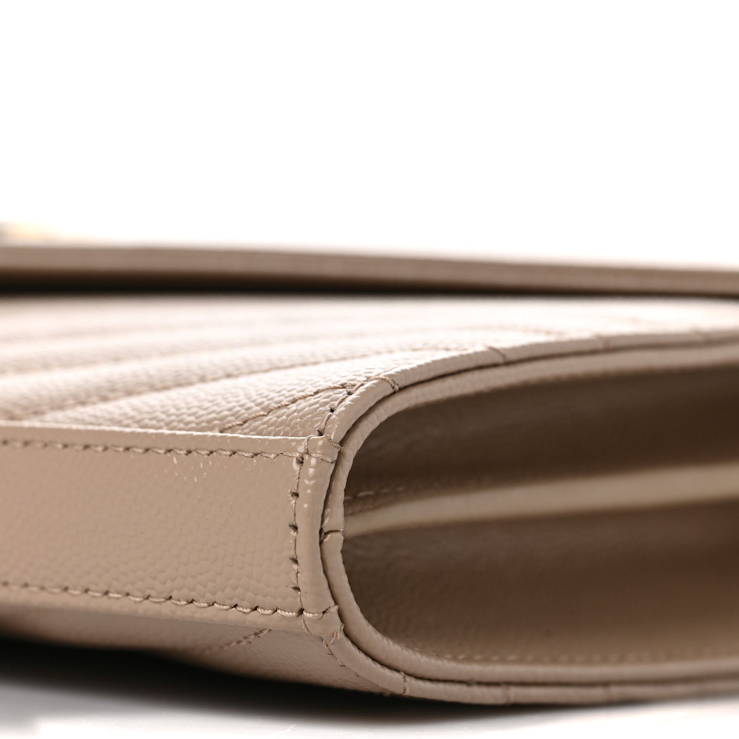 Grain De Poudre Matelasse Chevron Monogram Chain Wallet Fard