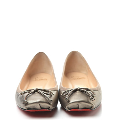 Christian Louboutin Metallic Nappa Rosella Flats 35.5 Bronze 2 of 12