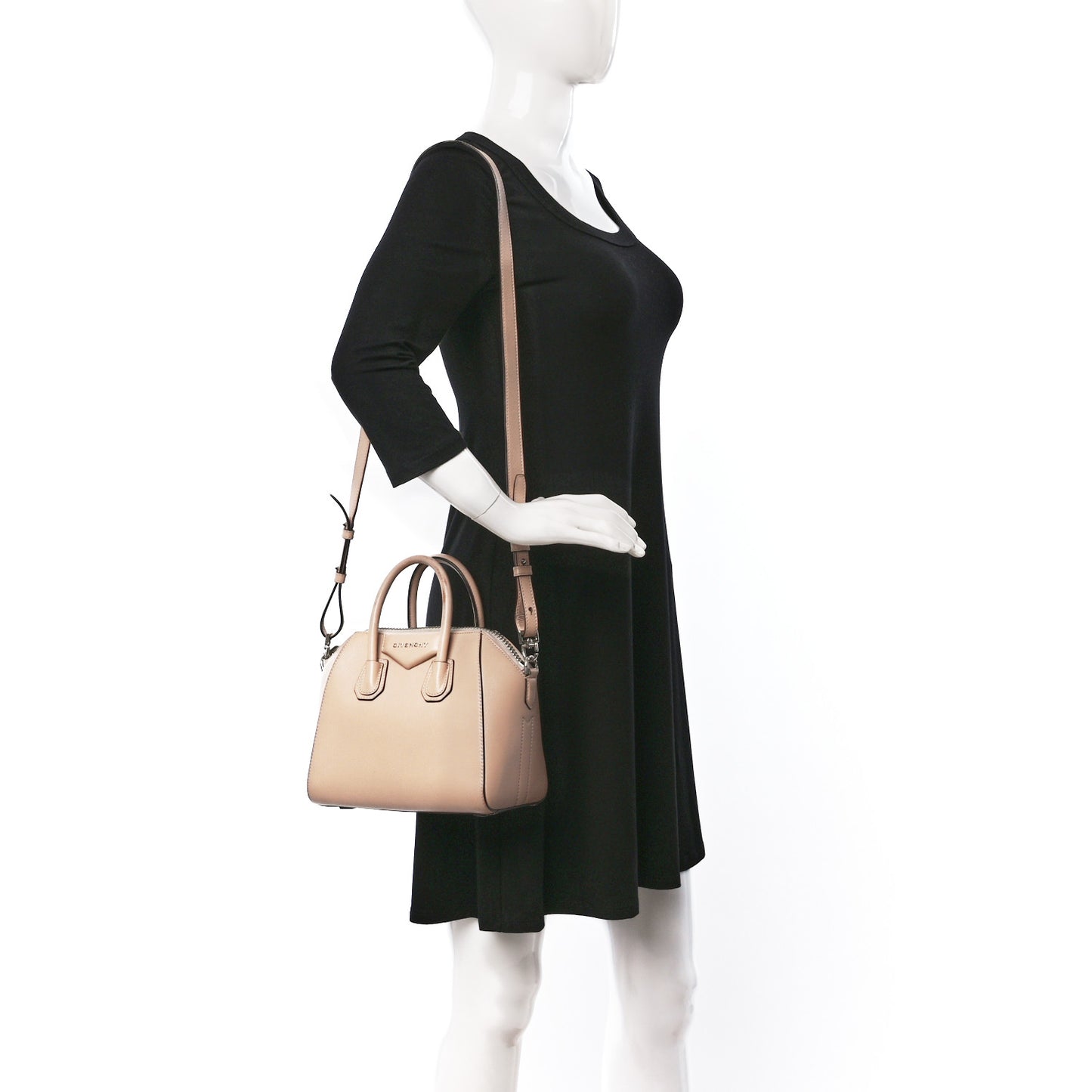 Sugar Goatskin Mini Antigona Powder