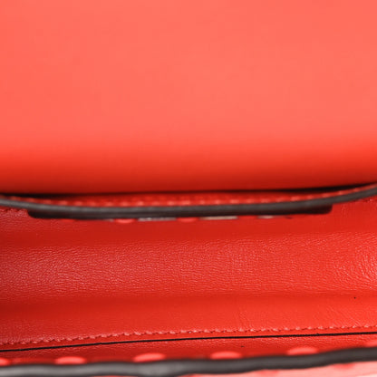 Fendi Cuoio Roma Sellerissima Nappa Sintetica Tape Stitch Mini Baguette Orange 5 of 9