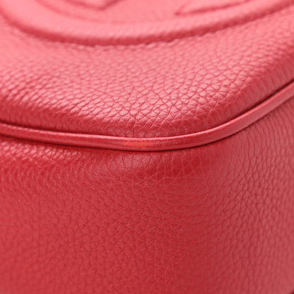 Gucci Pebbled Calfskin Small Soho Disco Bag Vibrant Red 11 of 14