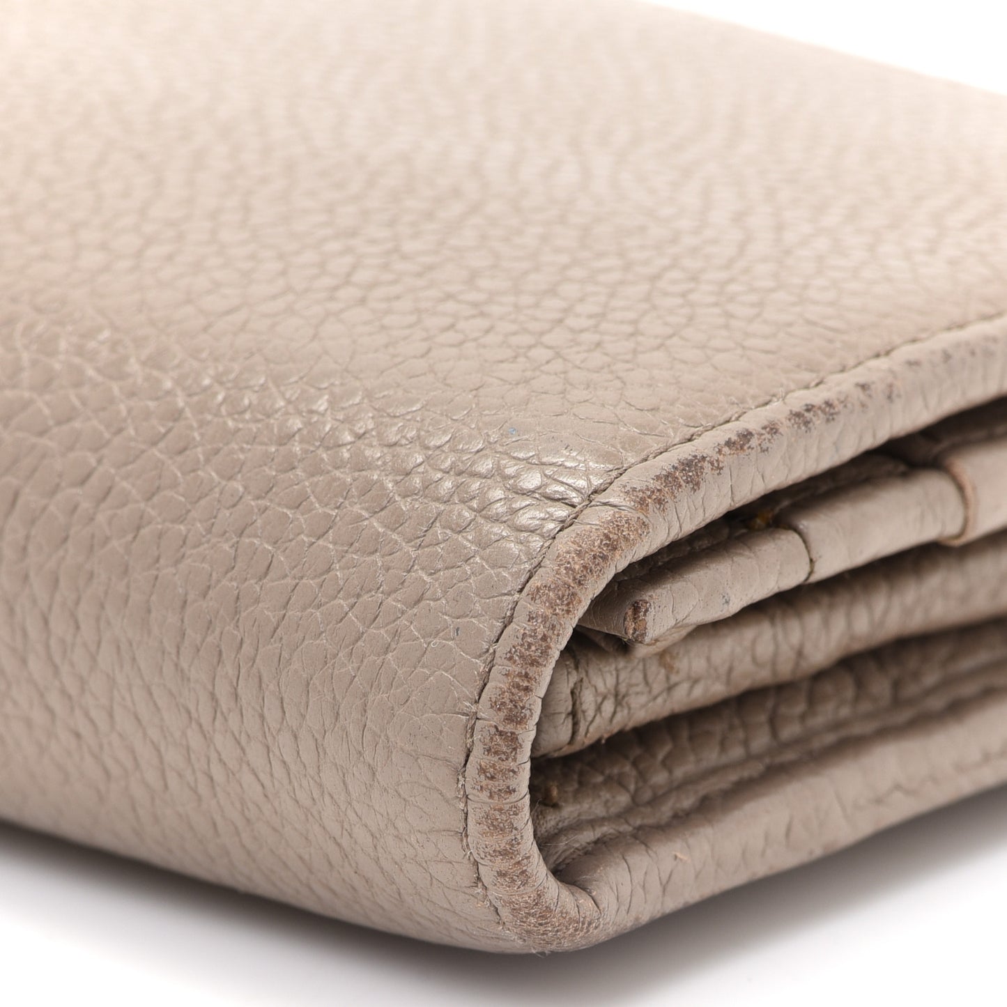 Vitello Daino Continental Flap Wallet Cammeo