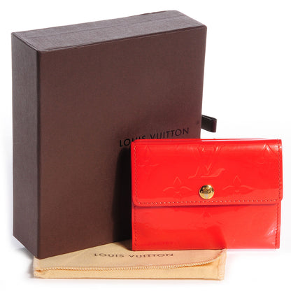 Louis Vuitton Vernis Ludlow Wallet Orange Sunset 9 of 9