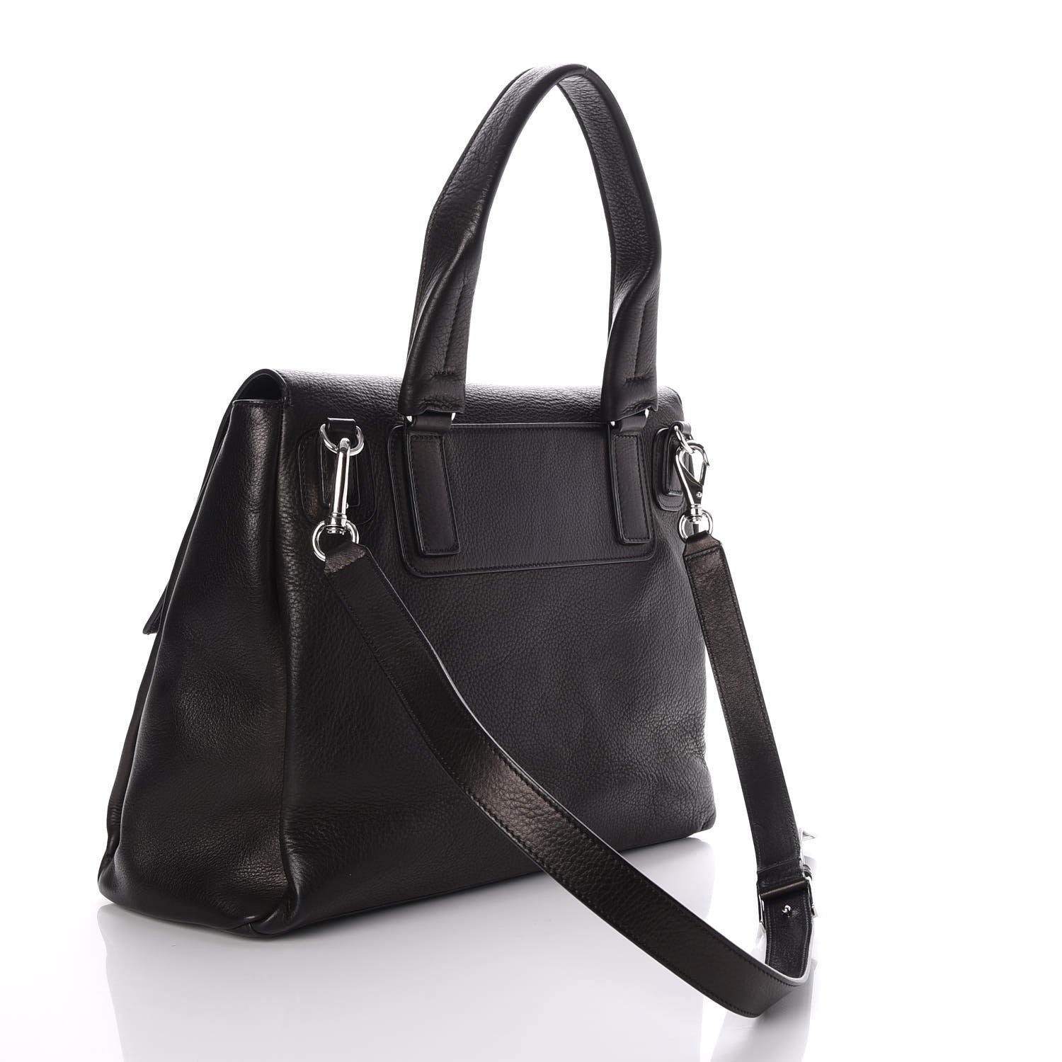 Givenchy Grained Calfskin Medium Pandora Pure Flap Bag Black 4 of 8