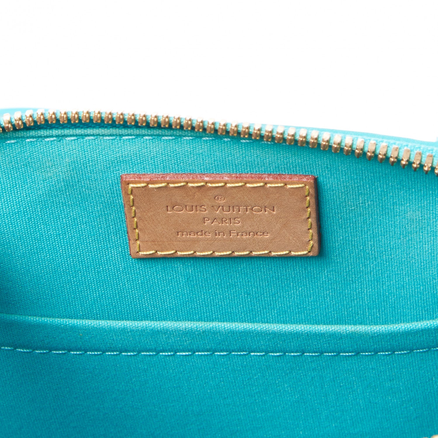 Louis Vuitton Vernis Alma BB Blue Lagon 8 of 9
