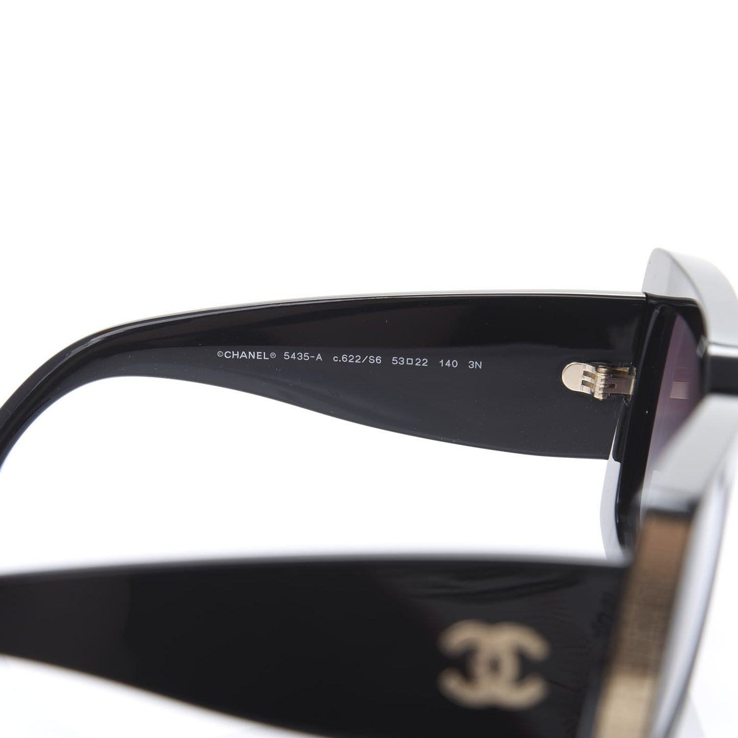 Acetate Rectangle Sunglasses 5435 Black