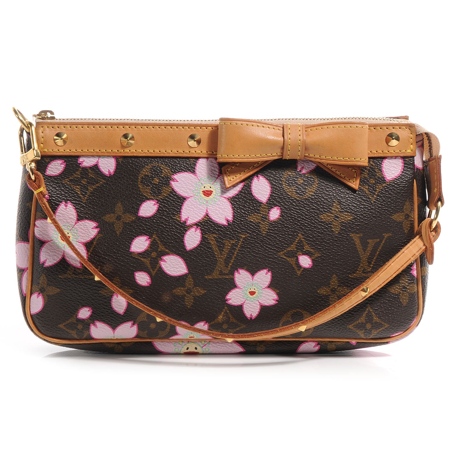Louis Vuitton Monogram Cherry Blossom Pochette Accessories Brown 1 of 7