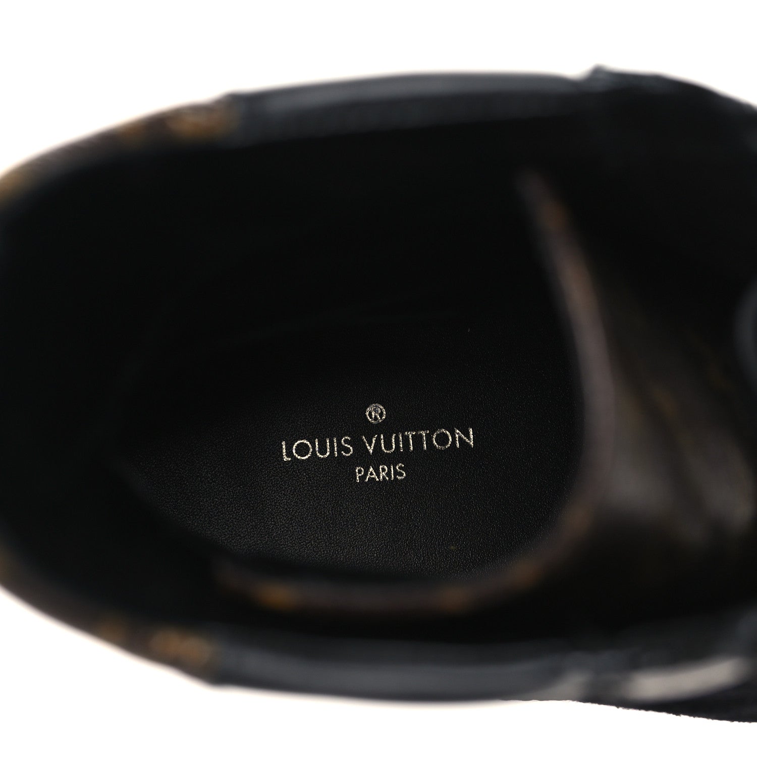 Louis Vuitton Suede Calfskin Monogram Laureate Platform Desert Boots 39 Black 7 of 9