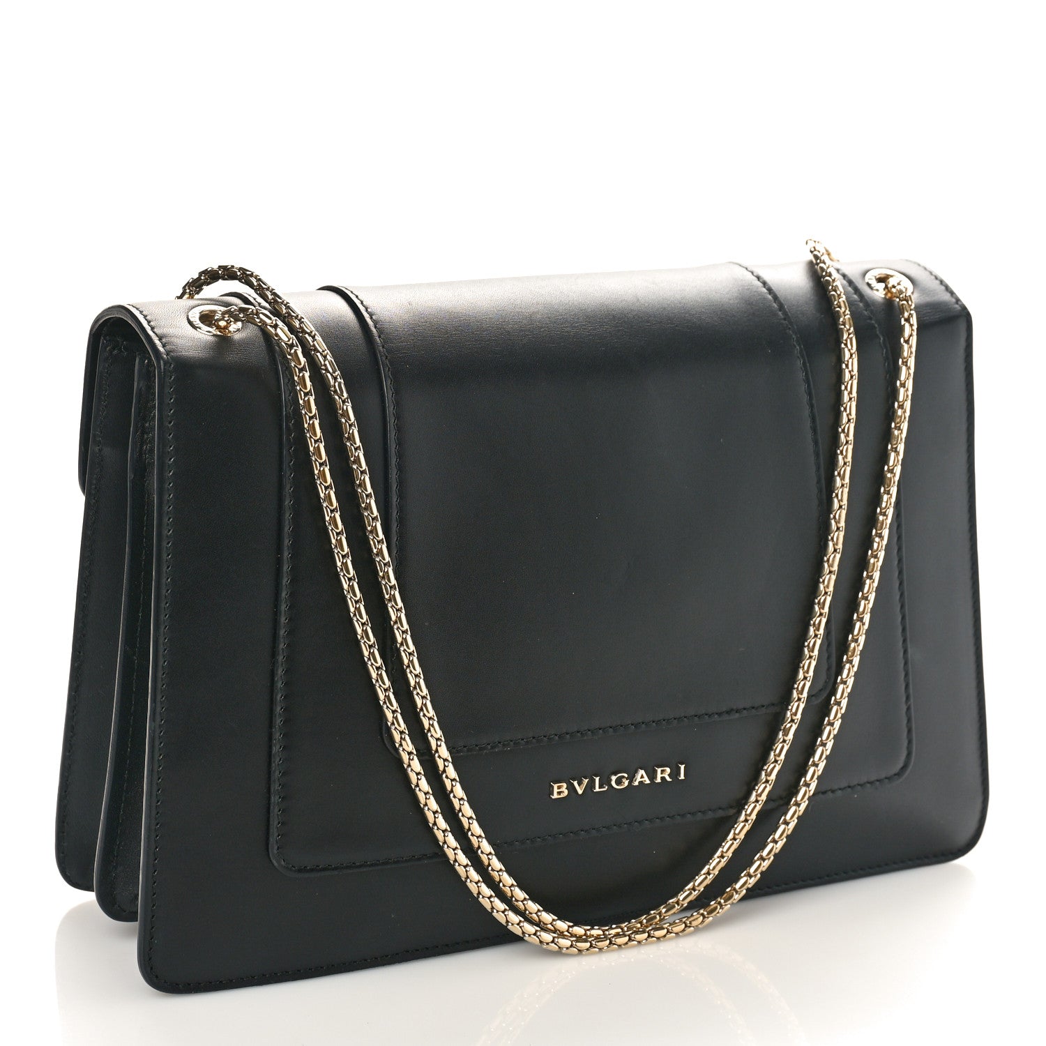 Bulgari Calfskin Serpenti Forever Crossbody Bag Black 2 of 8