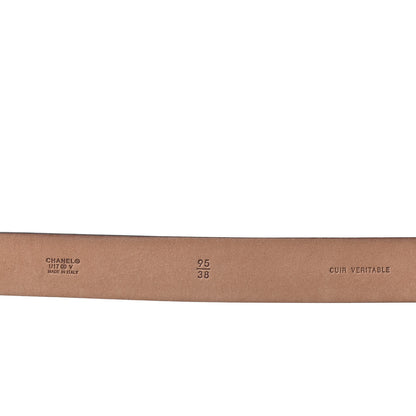 Chanel Calfskin Belt 95 38 Black 3 of 3