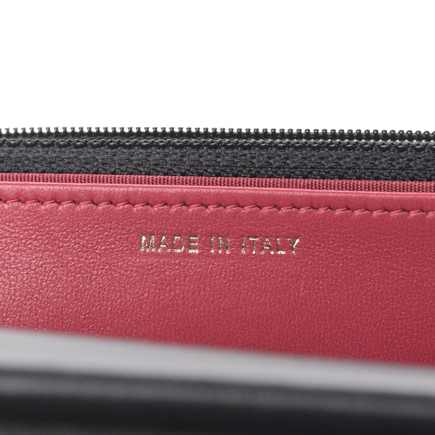 Lambskin Quilted Pearl Crown Wallet On Chain WOC Black