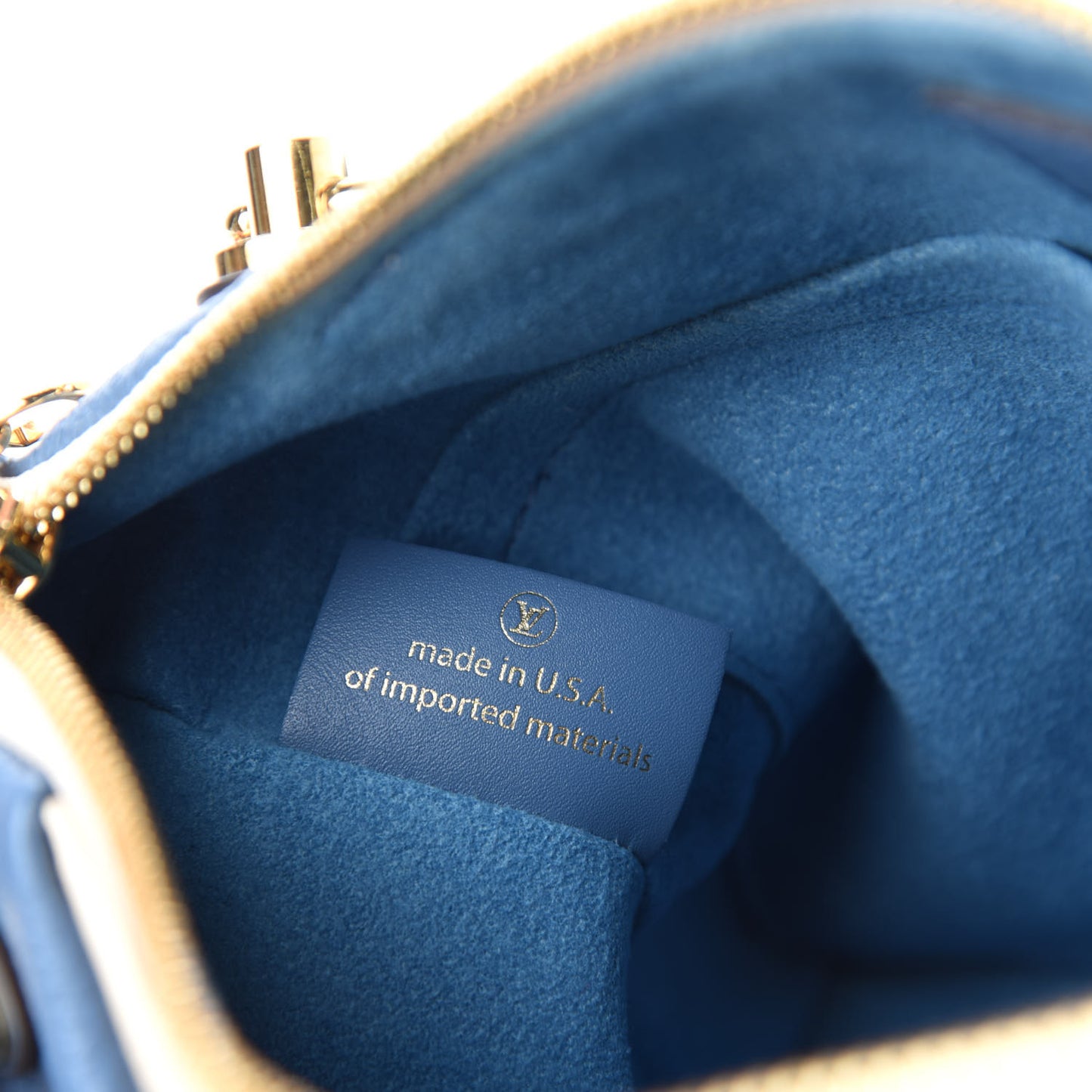 Empreinte V Tote BB Denim Creme