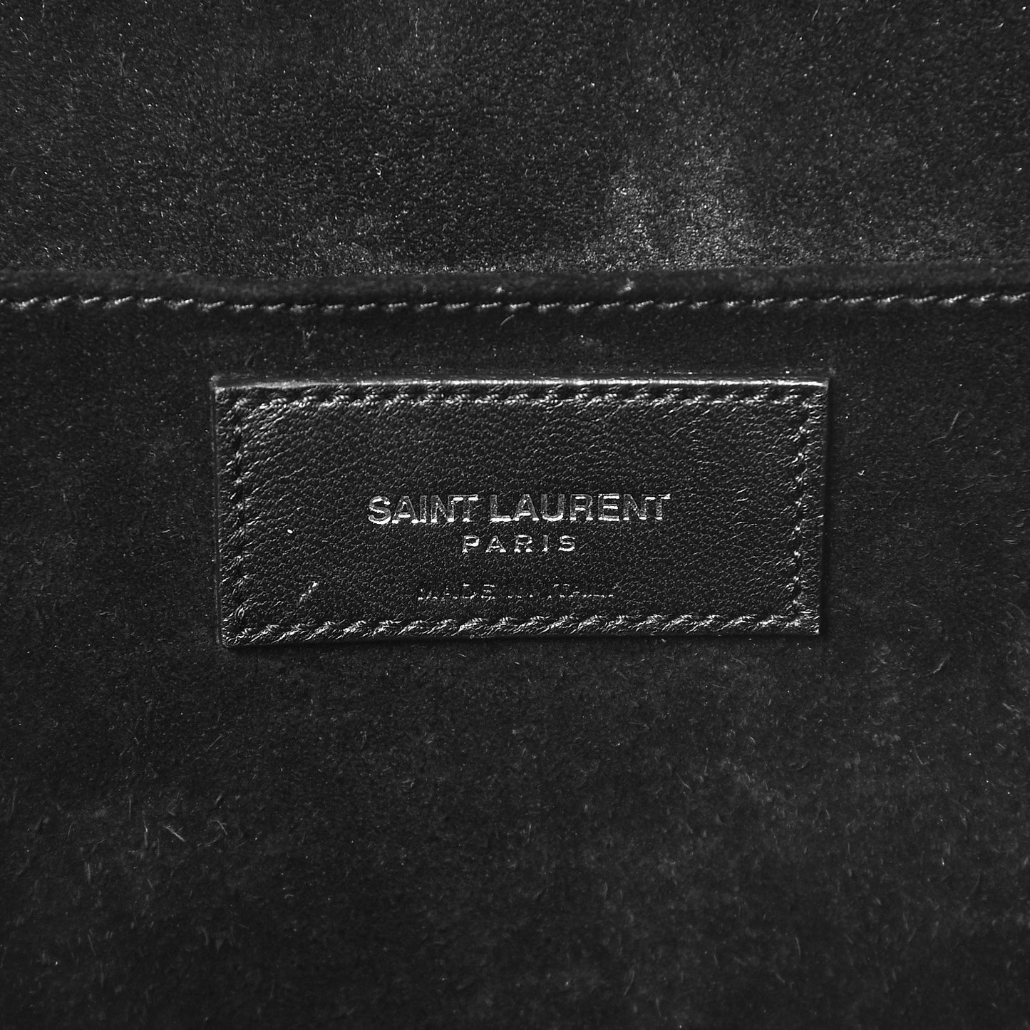 Calfskin Crocodile Embossed Small Monogram Cabas Black