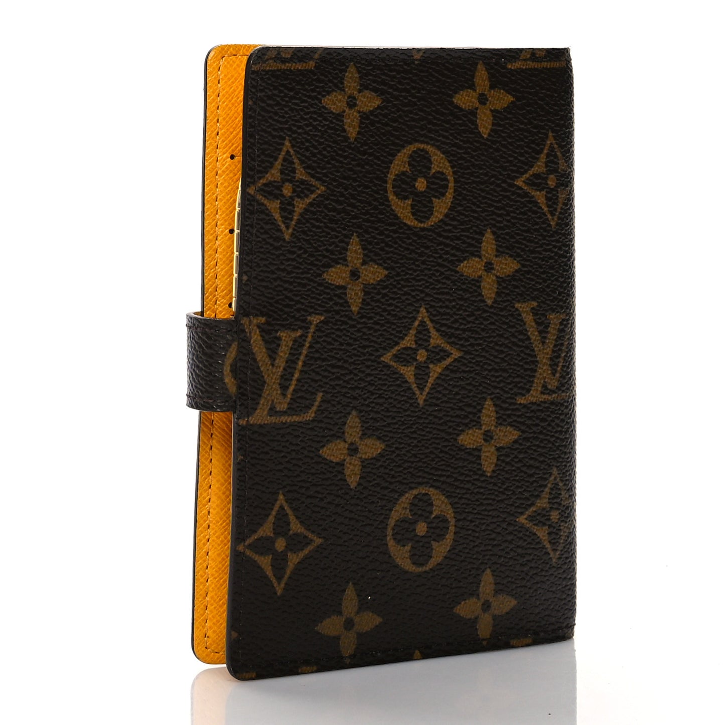 Monogram Groom Small Ring Agenda Cover Yellow