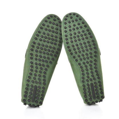Louis Vuitton Nubuck Mens Hockenheim Moccasin Loafers 10 Vert 8 of 8