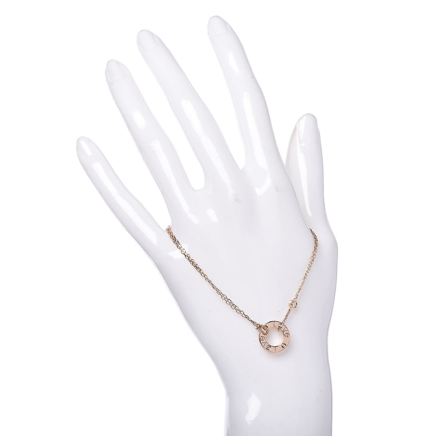 18K Pink Gold Diamond LOVE Bracelet