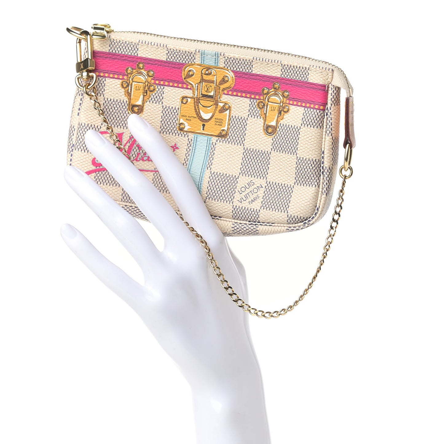 Damier Azur Summer Trunks Miami Mini Pochette Accessories