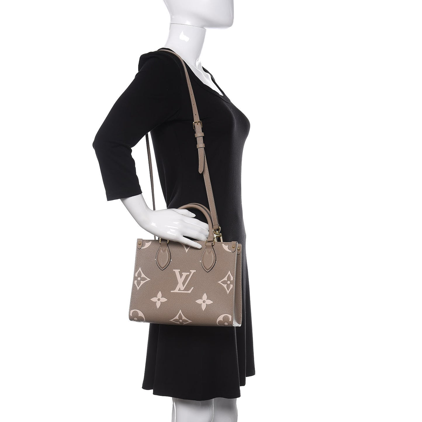 Empreinte Monogram Giant Onthego PM Tourterelle Creme