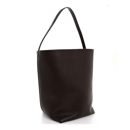 The Row Polished Saddle Calfskin Large N/S Park Tote Chestnut 3 of 10