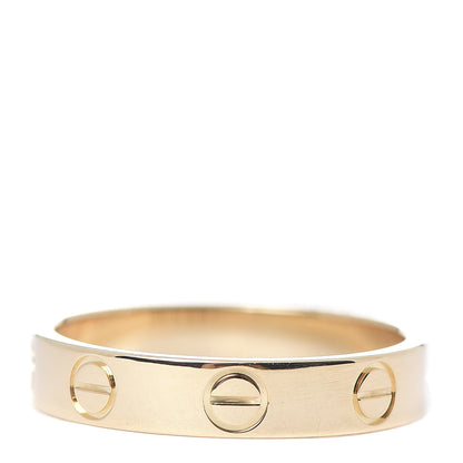 Cartier 18K Yellow Gold 3.5mm LOVE Wedding Band Ring 51 5.75 3 of 6