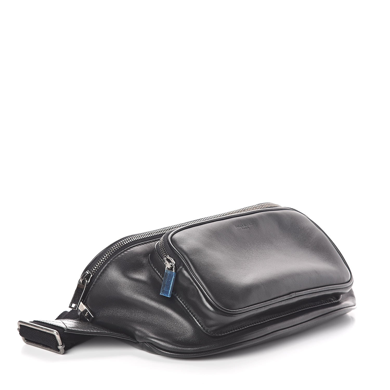 Saint Laurent Lambskin Subway Belt Bag Black 4 of 10