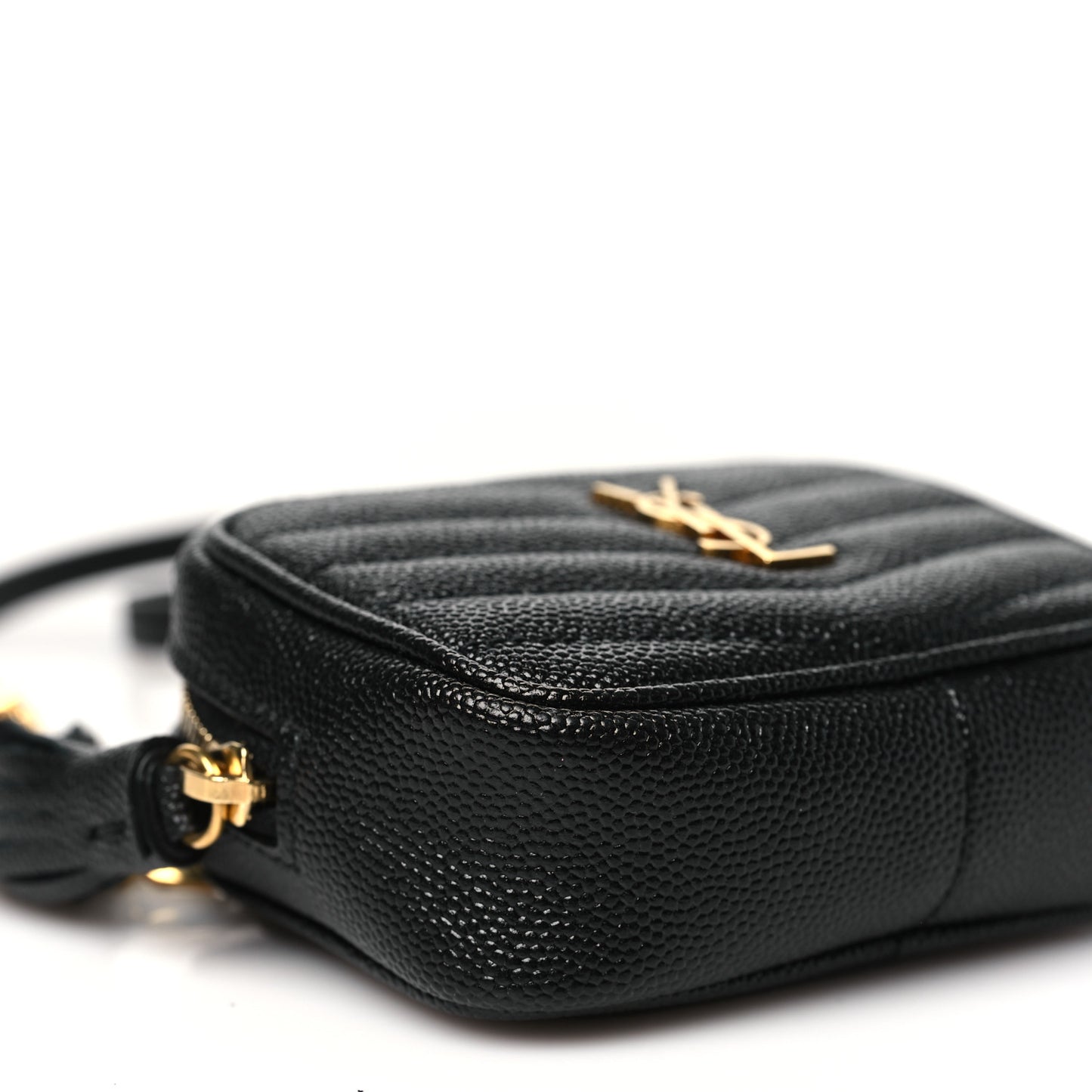 Grain De Poudre Matelasse Monogram Baby Lou Camera Bag Black