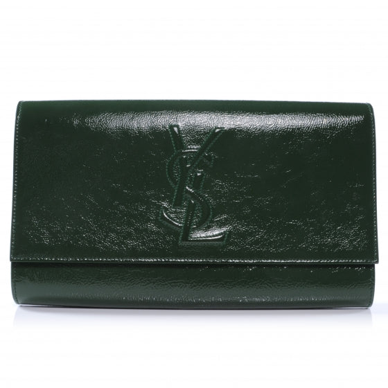 Patent Belle de Jour Clutch Green
