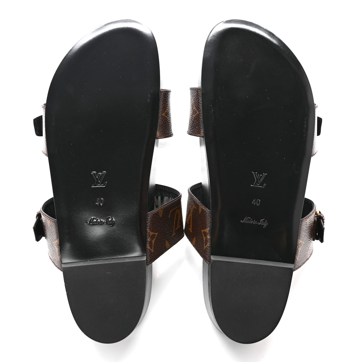 Monogram Bom Dia Mule Sandals 40 Black