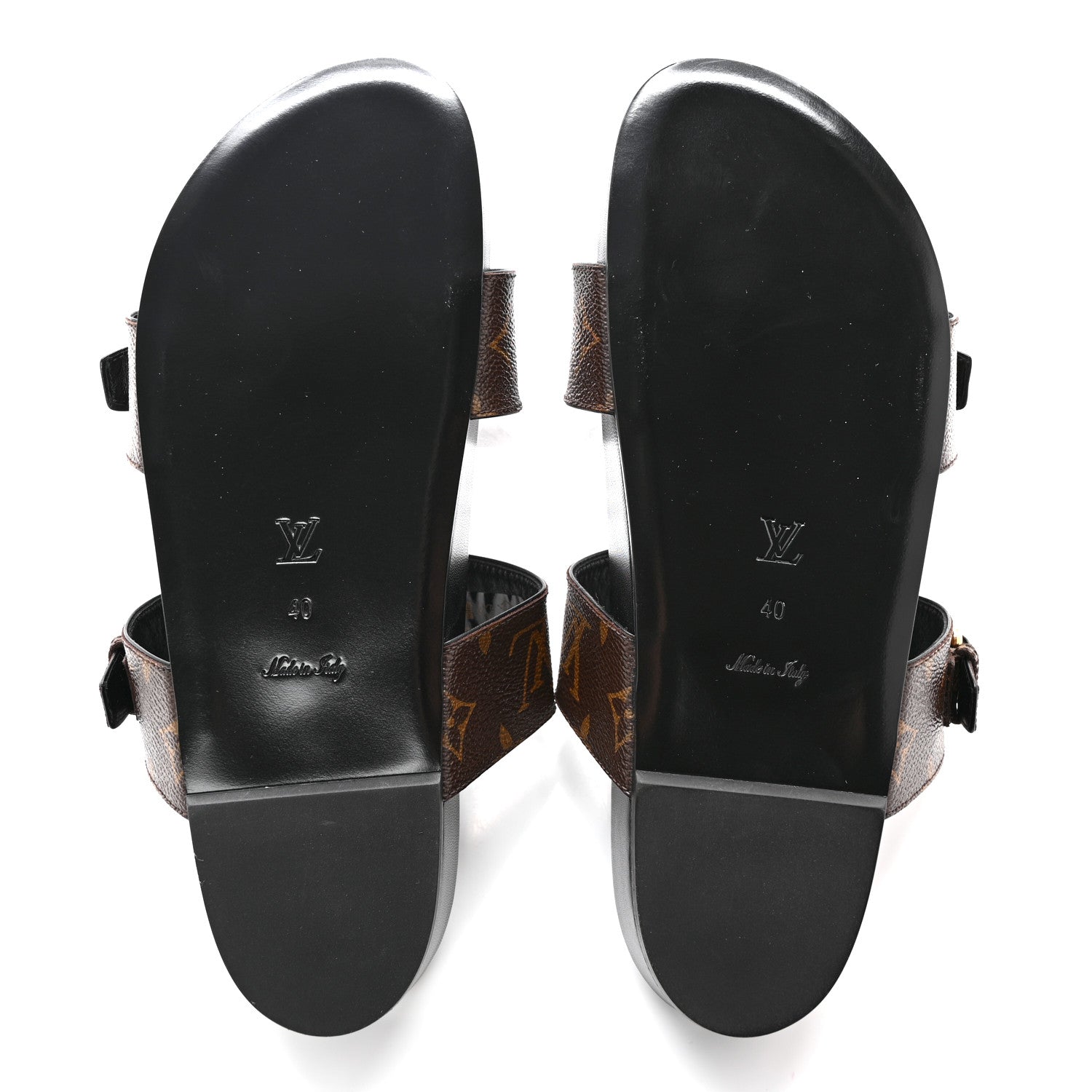 Louis Vuitton Monogram Bom Dia Mule Sandals 40 Black 5 of 7