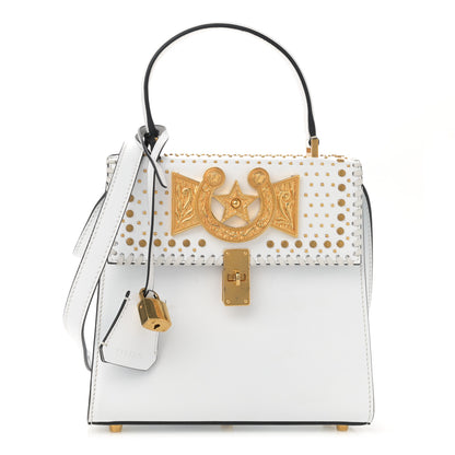 Versace Nappa Whipstitch Icon Western Small Flap White 1 of 12
