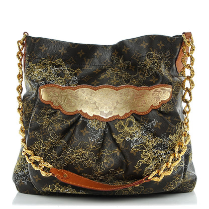Louis Vuitton Monogram Dentelle Fersen Gold 1 of 7