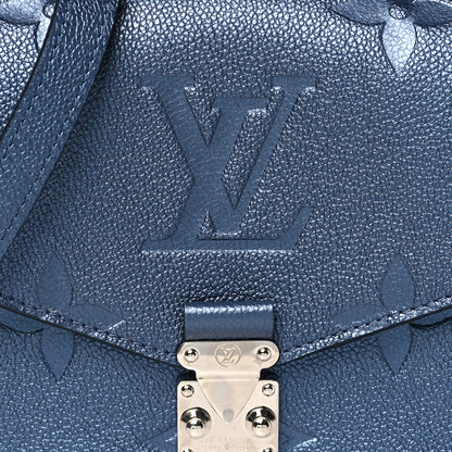 Louis Vuitton Metallic Empreinte Monogram Giant Pochette Metis Navy Nacre 5 of 9